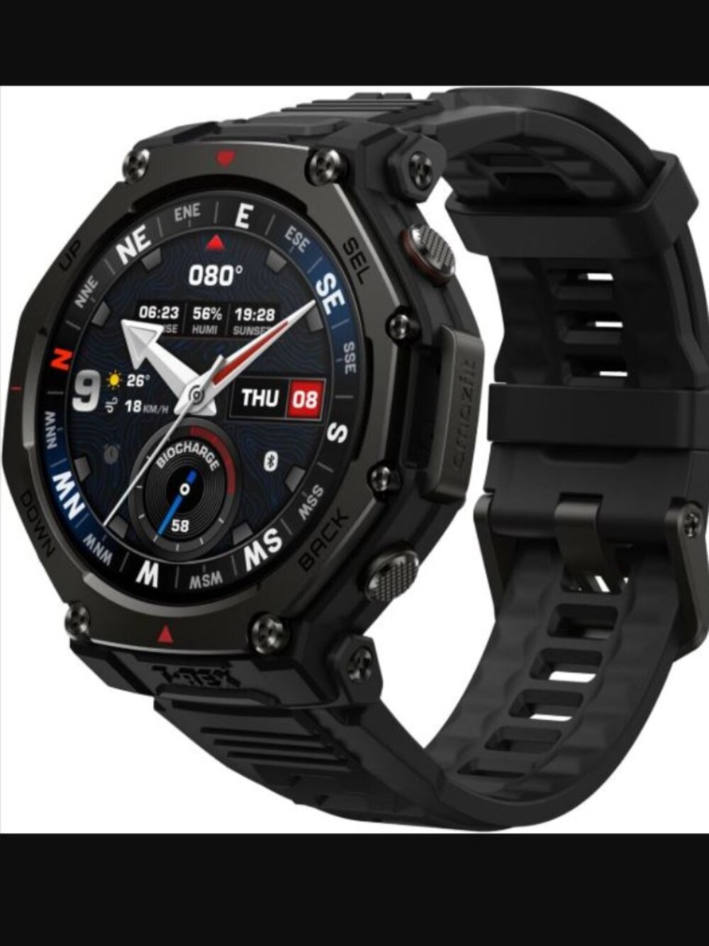 Amazfit T-Rex 3 Pro SmartWatch 48mm, 1.5" AMOLED Glass - Tactical Black